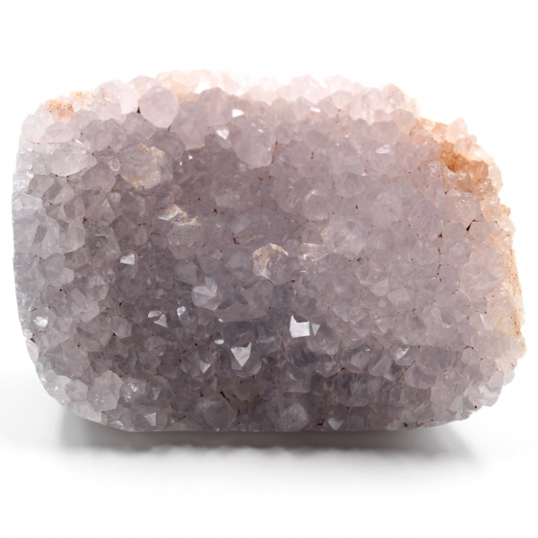 Quartz crystals on polished agate