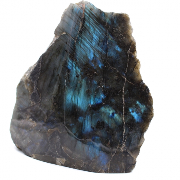 Labradorite free form block to lay a polished face