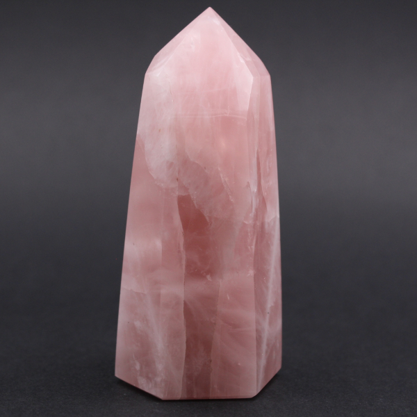 Rose quartz prism