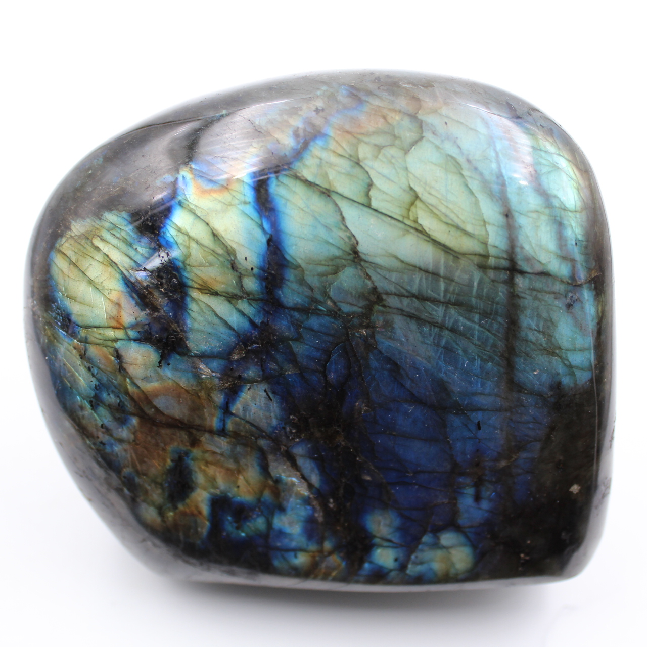 Decorative stone, polished labradorite