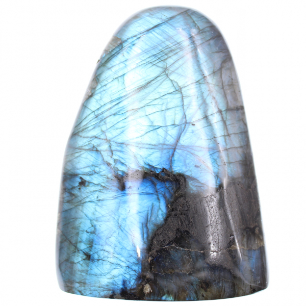 Labradorite stone in blue color