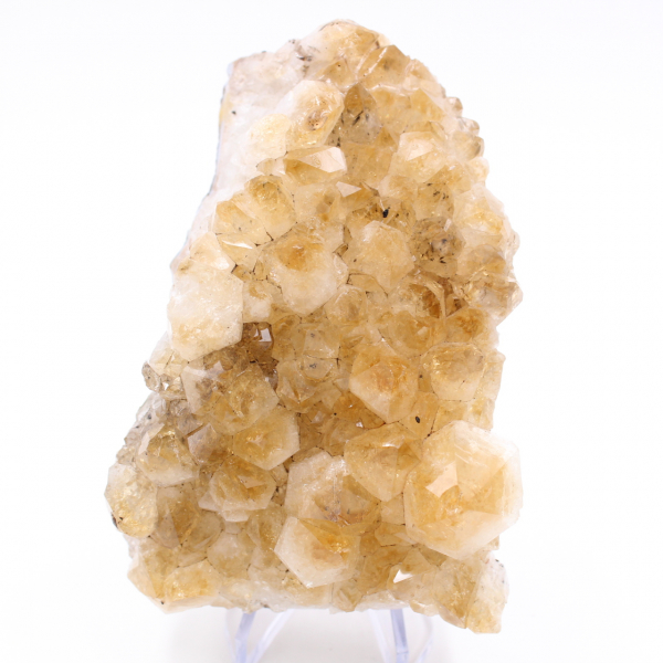 Large citrine crystals with inclusion