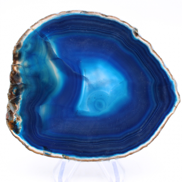 Slice of blue agate