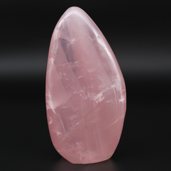 Free-form rose quartz