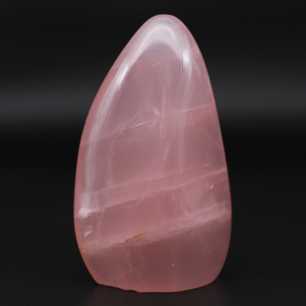 Free-form rose quartz
