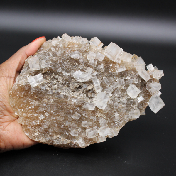 Rock salt crystals