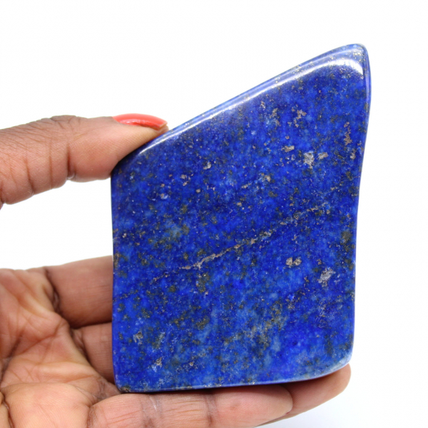 Polished lapis lazuli block