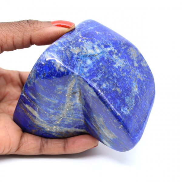 Natural polished lapis lazuli stone