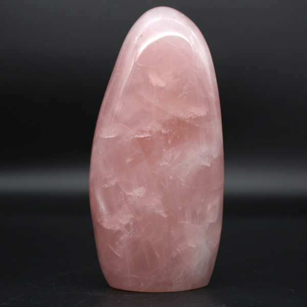 Natural polished rose quartz