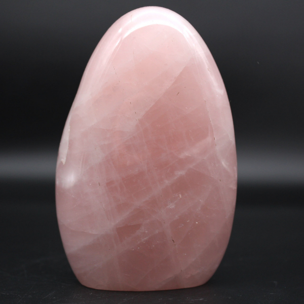 Natural rose quartz polished stone