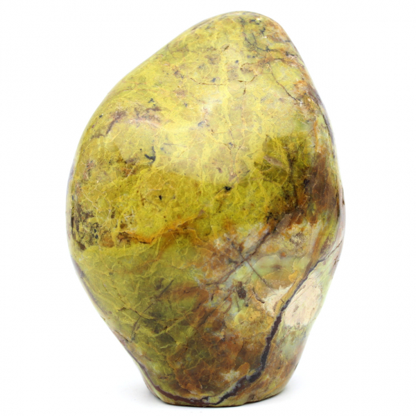 Decoration stone in green opal