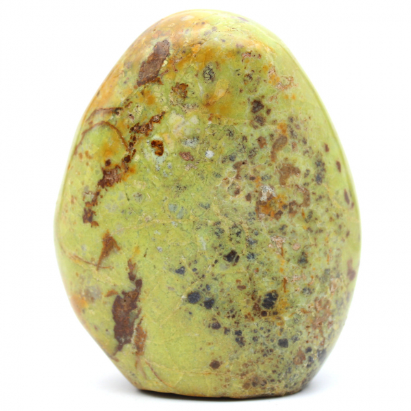 Decorative natural green opal