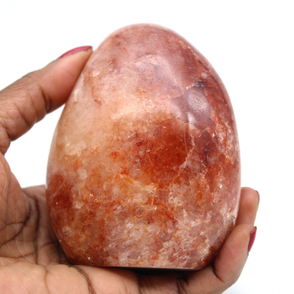 Natural red quartz