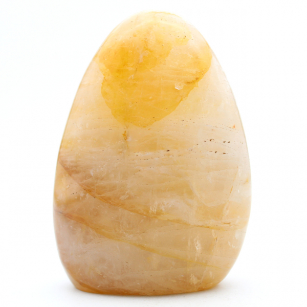 Polished natural yellow quartz