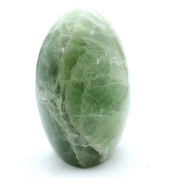 Green fluorite polished form