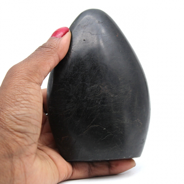 Freeform black Tourmaline stone