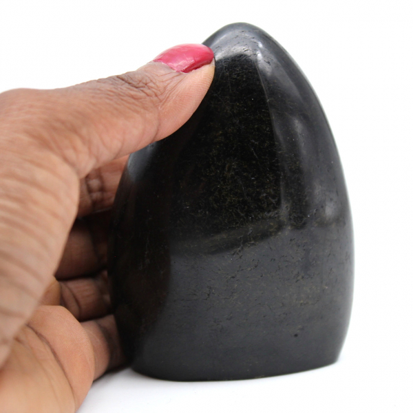Polished Black Tourmaline Stone