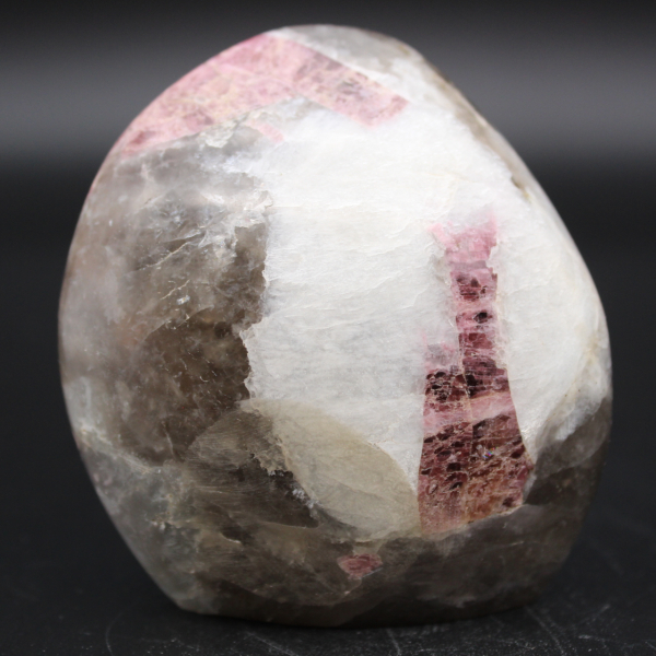Free-form stone with inclusion of Tourmaline