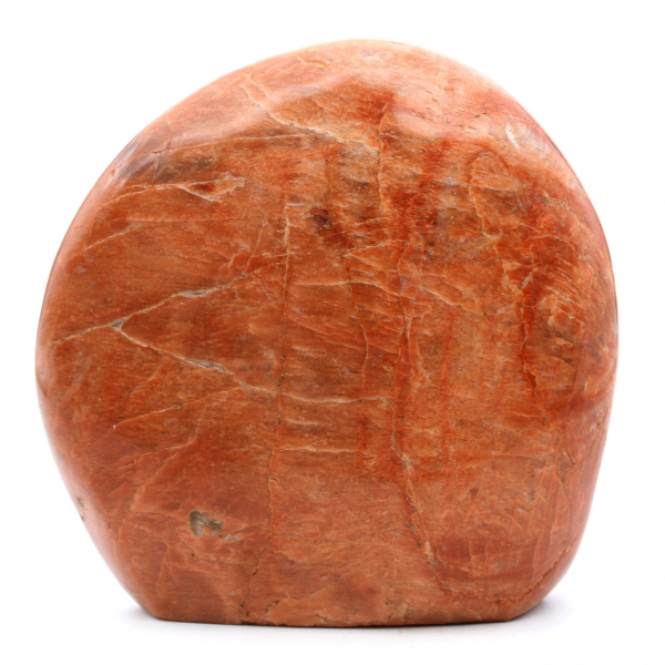 Pink microline moonstone ornamental stone from Madagascar