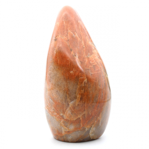 Pink microline moonstone stone from Madagascar