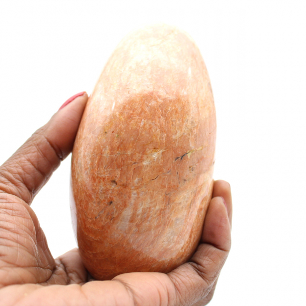 Natural microline pink moonstone stone