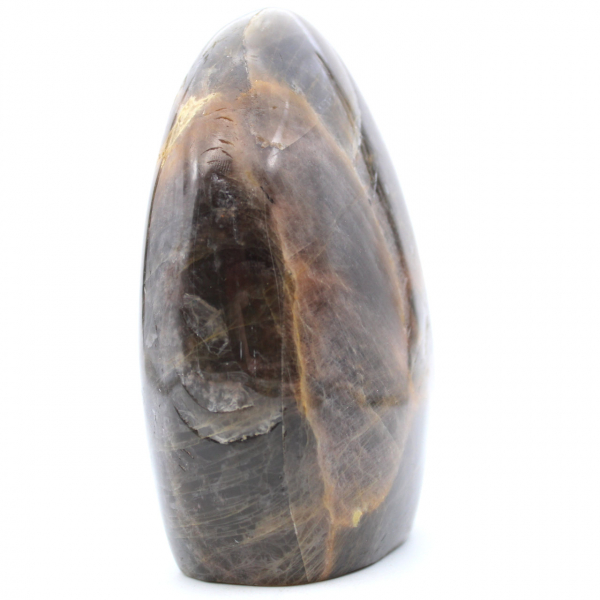 Freeform black moonstone microline stone