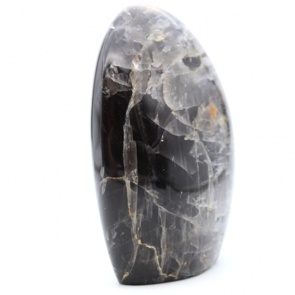 Natural microline black moonstone stone
