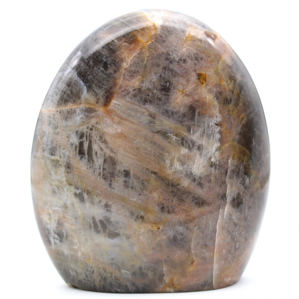Natural microline black moonstone stone