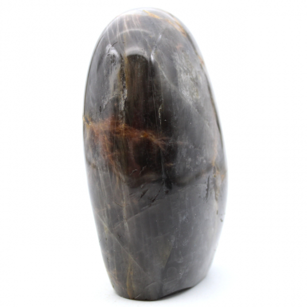 Black moonstone microline ornamental stone from Madagascar