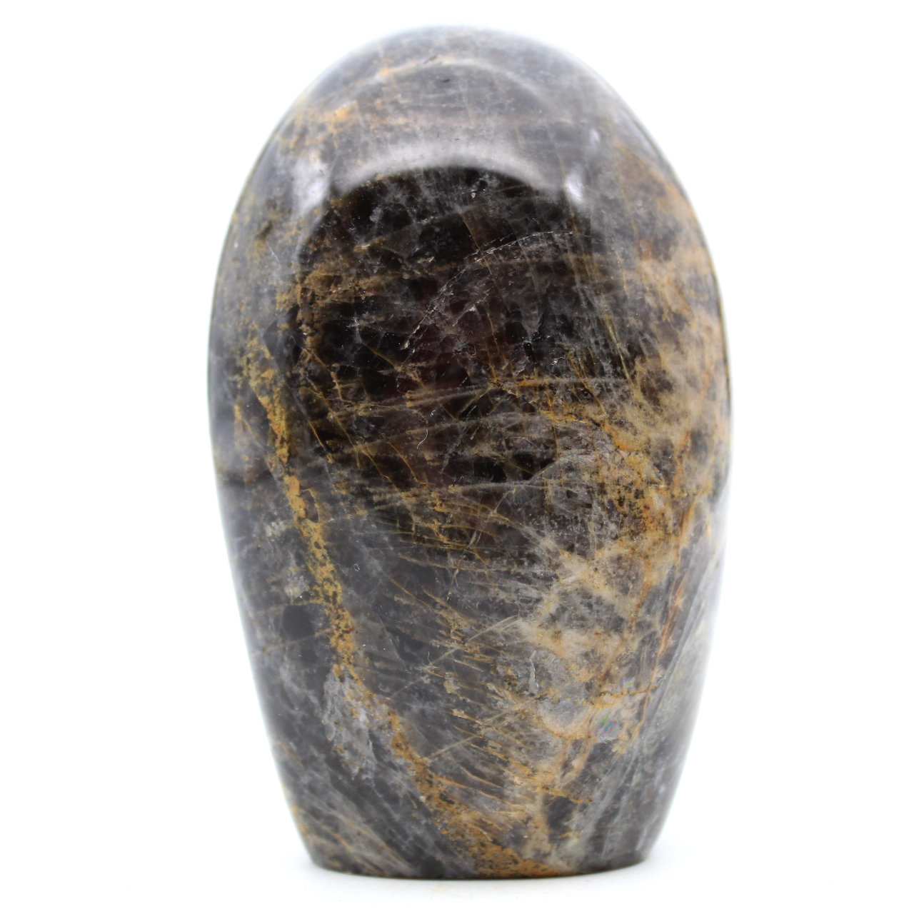 Natural microline black moonstone