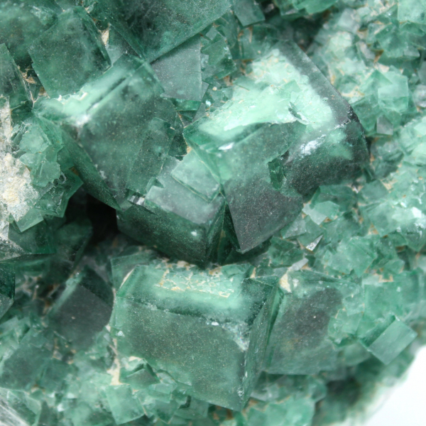 Fluorite crystallized in a cube of almost 4 kilo