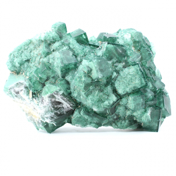 Cubic crystals of fluorite on matrix 2.5 kilo