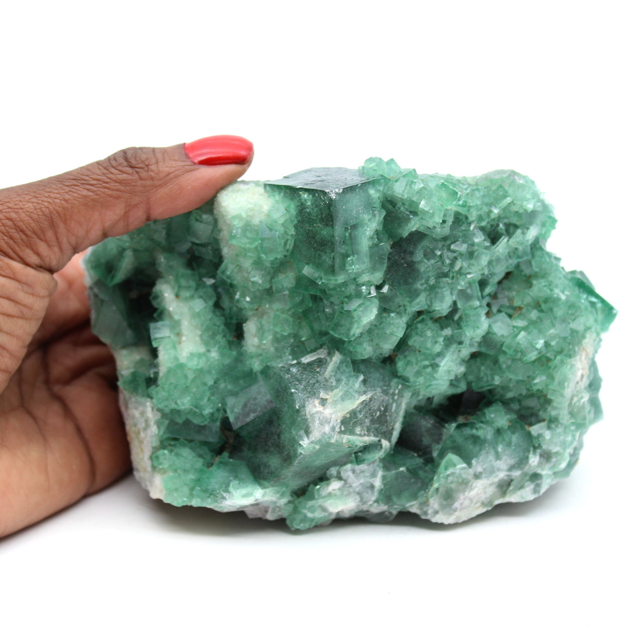 Raw Natural Green Fluorite Crystals