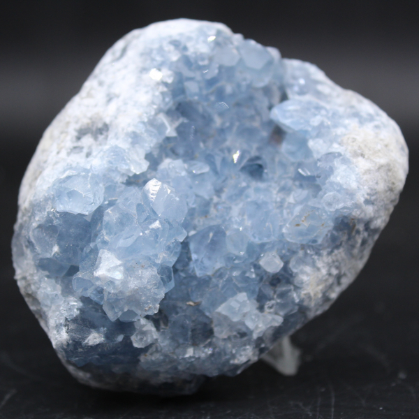 Raw natural celestite in crystals