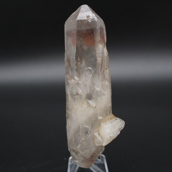 Bi-finished smoky quartz crystal
