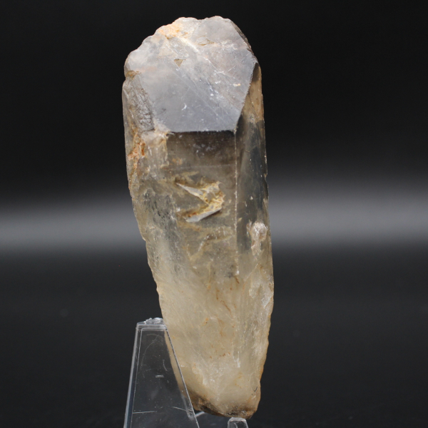 Natural smoked rock crystal