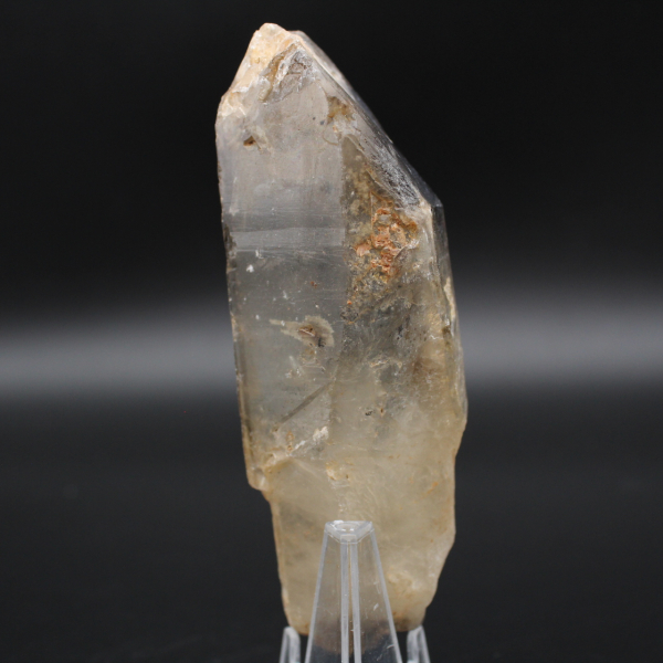 Natural smoked rock crystal