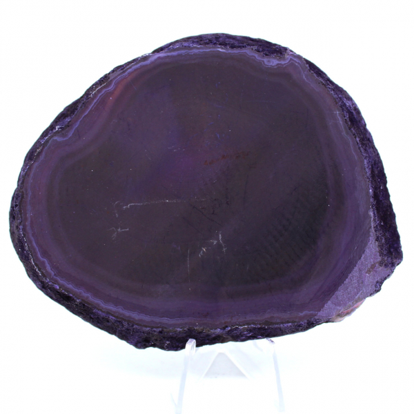 Decorative stone in purple agate