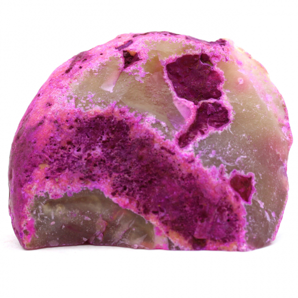 Decorative stone in pink agate