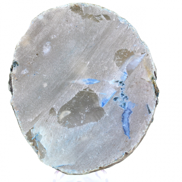 Brazil blue agate slice