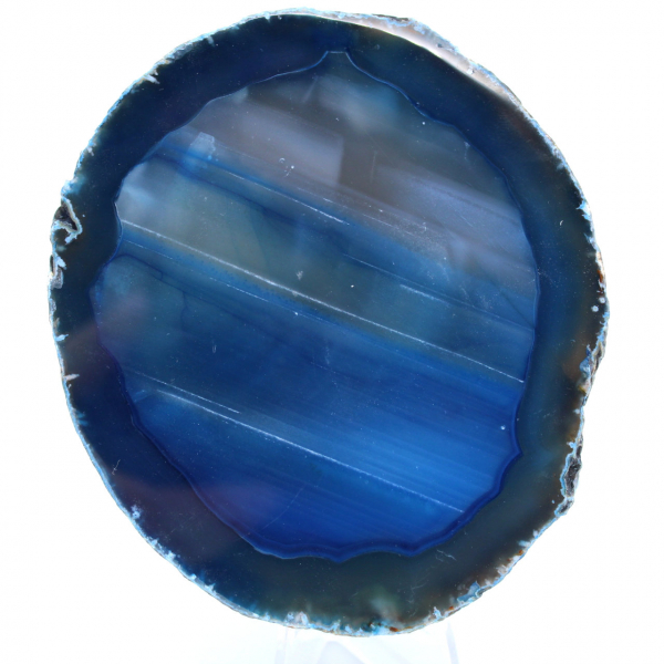 Mineral blue agate decoration