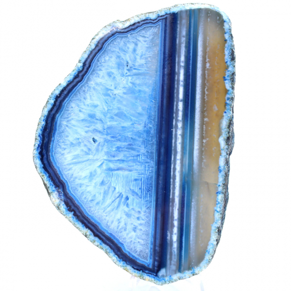 Blue agate slice