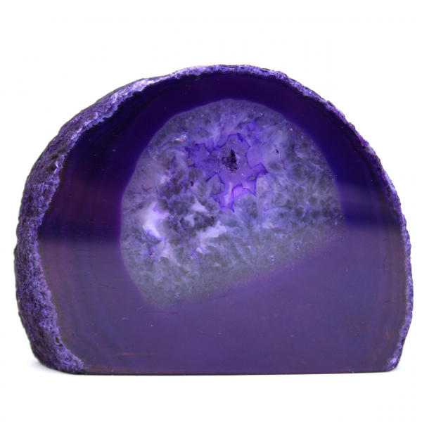Violet agate from Brazil