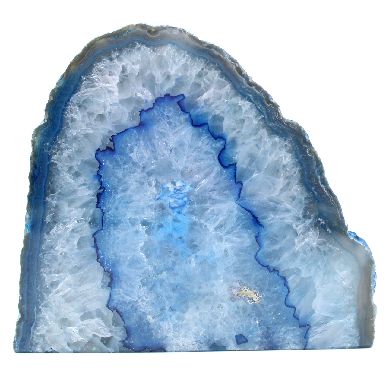 Decorative blue agate