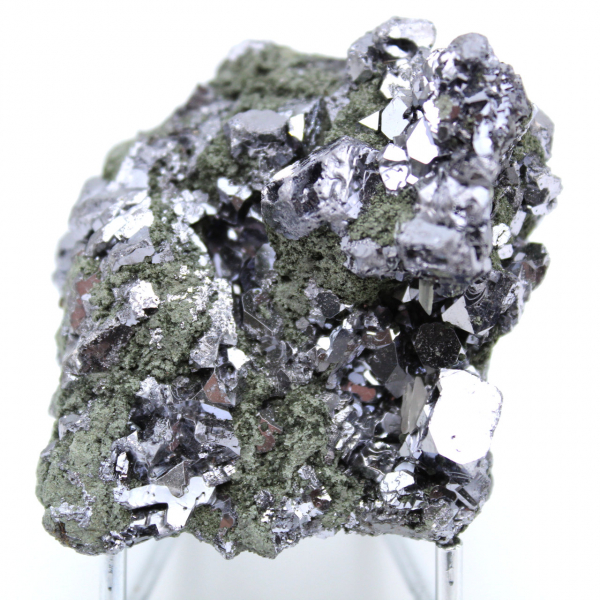 Sphalerite crystals and galena