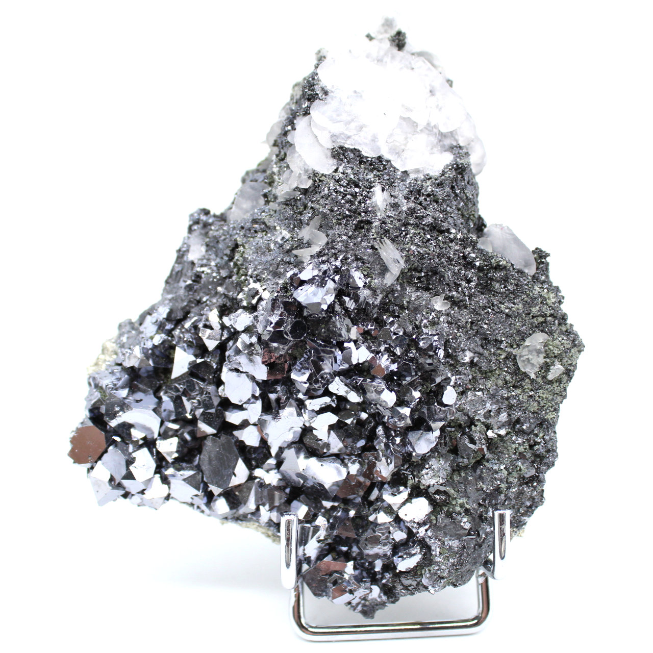 Sphalerite and galena in crystals