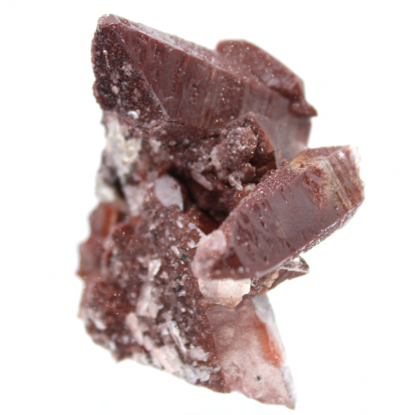 Red quartz crystals