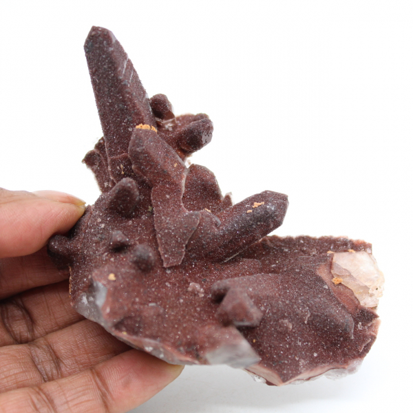 Red quartz from morocco