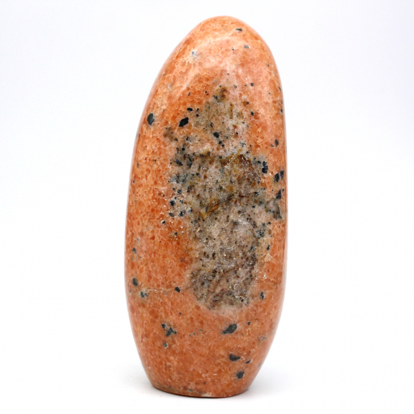 Polished orange calcite