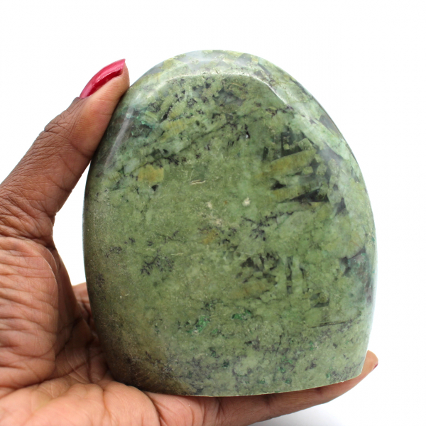 Green feldspar stone